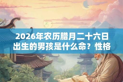 2026年农历腊月二十六日出生的男孩是什么命?性格好不好? 2026年农历腊月二十六日出生的男孩是什么命?性格好不好?