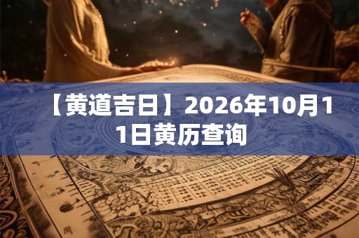 【黄道吉日】2026年10月11日黄历查询 【黄道吉日】2026年10月11日黄历查询