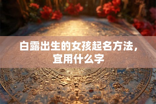 白露出生的女孩起名方法，宜用什么字