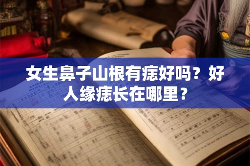 女生鼻子山根有痣好吗？好人缘痣长在哪里？