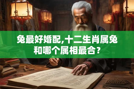 兔最好婚配,十二生肖属兔和哪个属相最合？