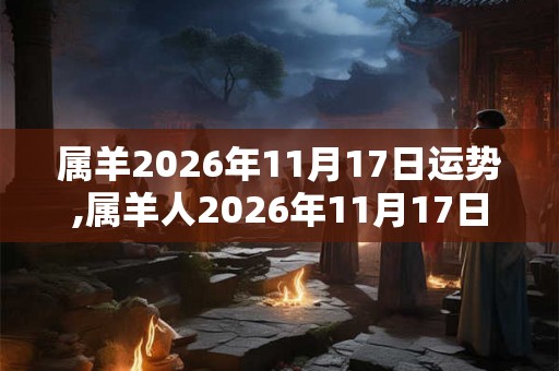 属羊2026年11月17日运势,属羊人2026年11月17日财运,生肖羊2026年11月17日运势
