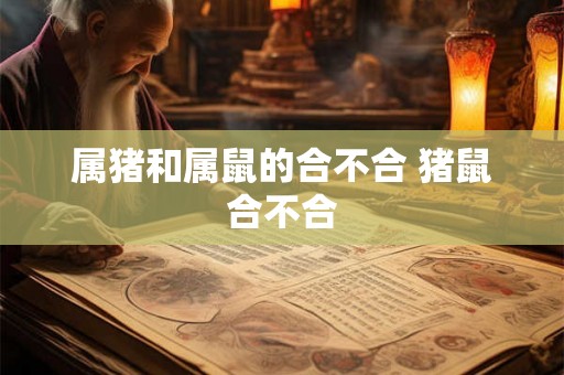 属猪和属鼠的合不合 猪鼠合不合