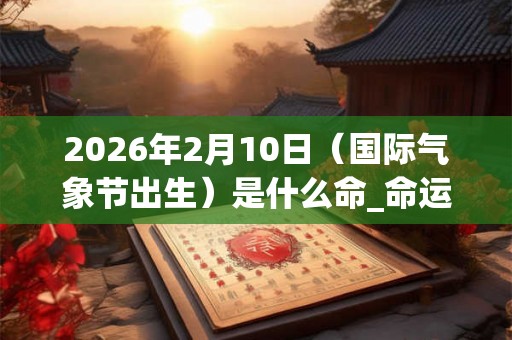 2026年2月10日(国际气象节出生)是什么命_命运如何 2026年2月10日(国际气象节出生)是什么命_命运如何