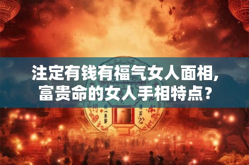 注定有钱有福气女人面相,富贵命的女人手相特点？
