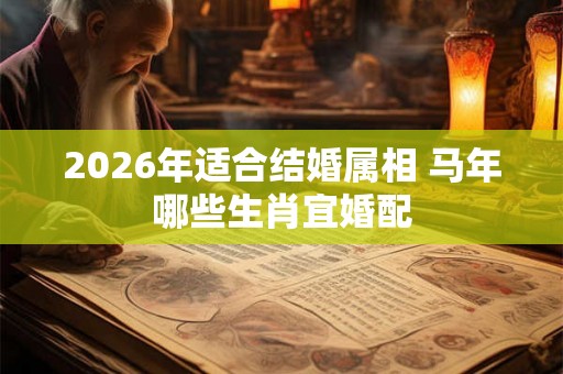 2026年适合结婚属相 马年哪些生肖宜婚配 2026年适合结婚属相 马年哪些生肖宜婚配