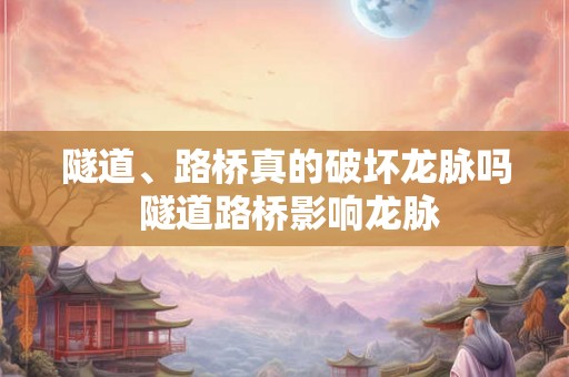 隧道、路桥真的破坏龙脉吗 隧道路桥影响龙脉