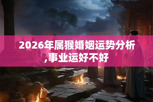 2026年属猴婚姻运势分析,事业运好不好