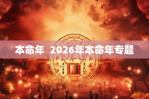 本命年  2026年本命年专题