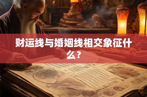 财运线与婚姻线相交象征什么？