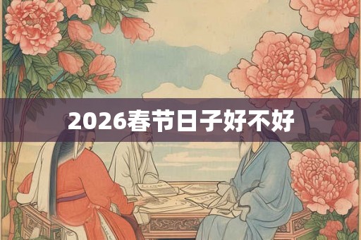 2026春节日子好不好