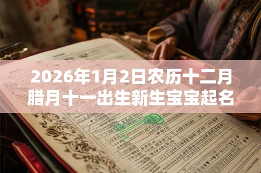 2026年1月2日农历十二月腊月十一出生新生宝宝起名