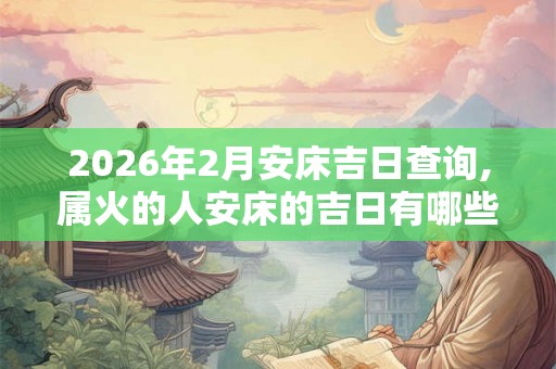 2026年2月安床吉日查询,属火的人安床的吉日有哪些