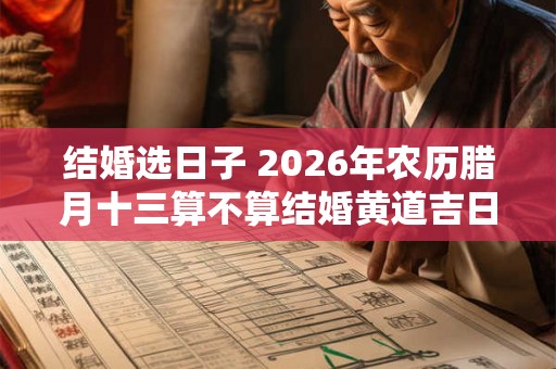 结婚选日子 2026年农历腊月十三算不算结婚黄道吉日