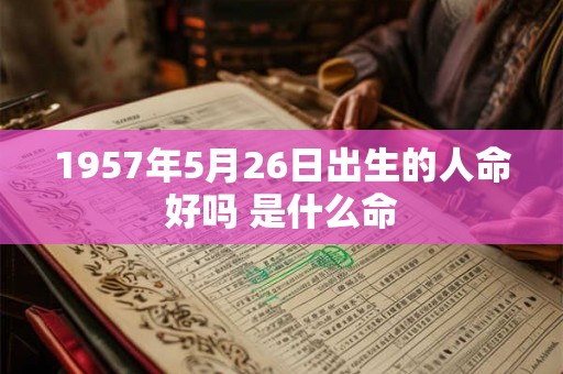 1957年5月26日出生的人命好吗 是什么命