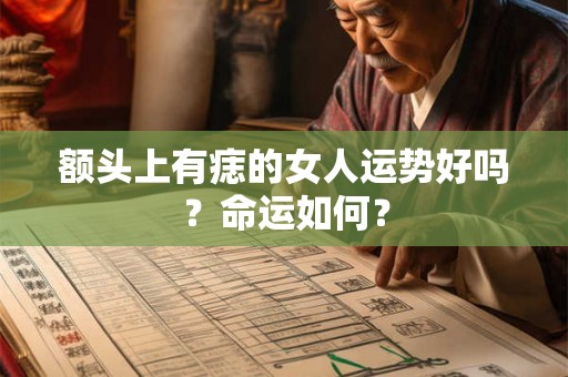 额头上有痣的女人运势好吗?命运如何? 额头上有痣的女人运势好吗?命运如何?