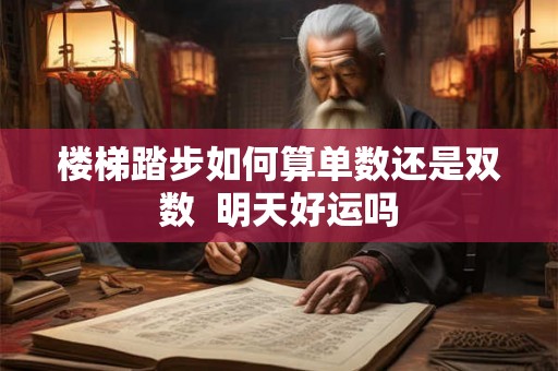 楼梯踏步如何算单数还是双数  明天好运吗