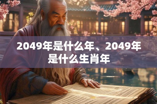 2049年是什么年、2049年是什么生肖年