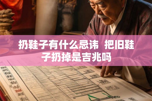 扔鞋子有什么忌讳  把旧鞋子扔掉是吉兆吗