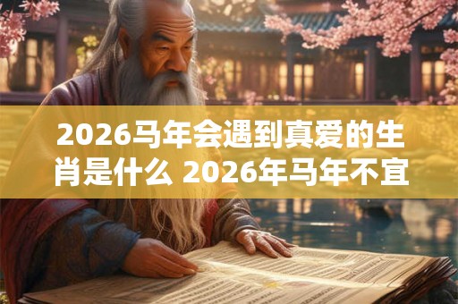 2026马年会遇到真爱的生肖是什么 2026年马年不宜生子的属相
