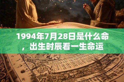 1994年7月28日是什么命,出生时辰看一生命运 1994年7月28日是什么命,出生时辰看一生命运