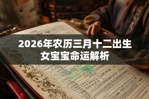 2026年农历三月十二出生女宝宝命运解析 2026年农历三月十二出生女宝宝命运解析