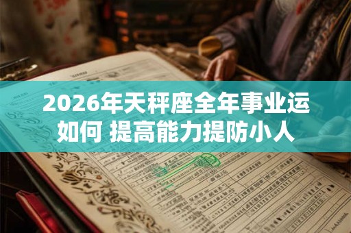 2026年天秤座全年事业运如何 提高能力提防小人