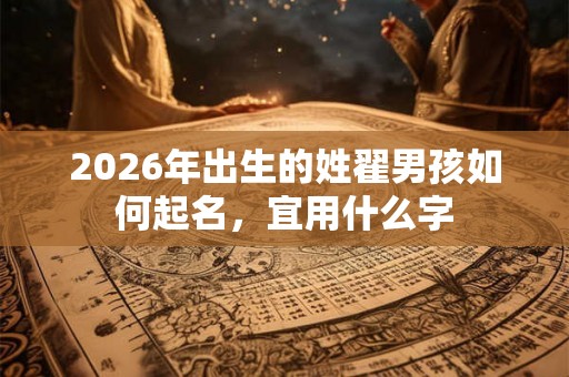 2026年出生的姓翟男孩如何起名，宜用什么字