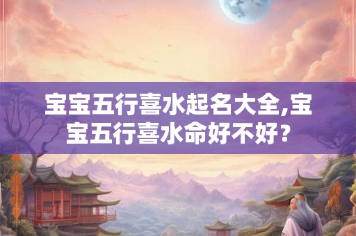 宝宝五行喜水起名大全,宝宝五行喜水命好不好？