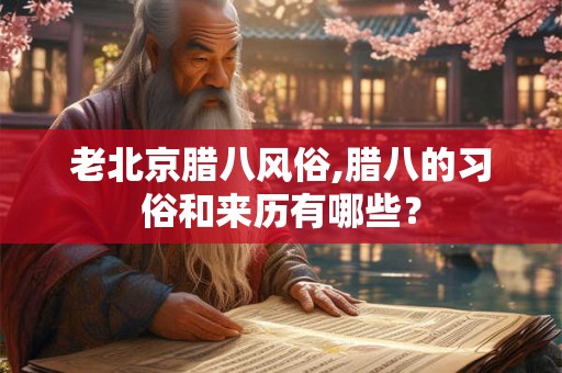老北京腊八风俗,腊八的习俗和来历有哪些？