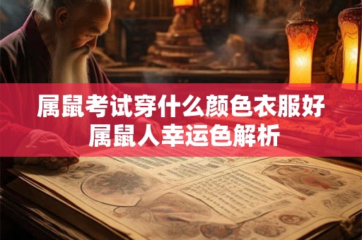 属鼠考试穿什么颜色衣服好 属鼠人幸运色解析