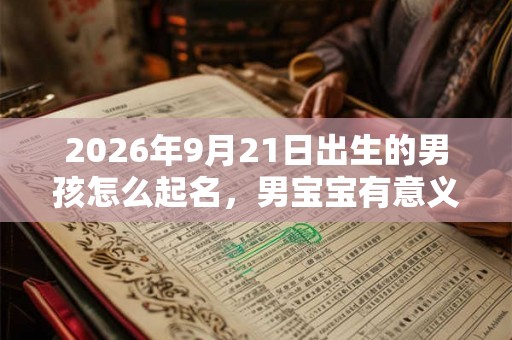 2026年9月21日出生的男孩怎么起名，男宝宝有意义的名字