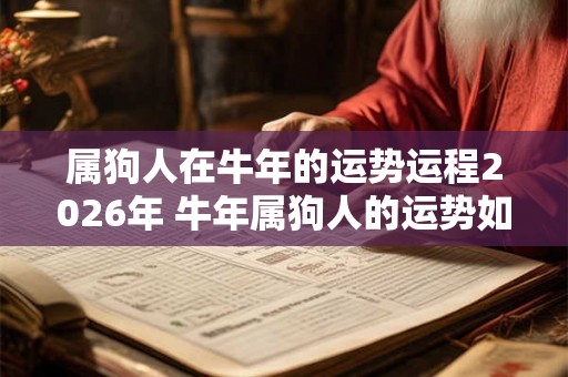 属狗人在牛年的运势运程2026年 牛年属狗人的运势如何
