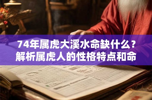 74年属虎大溪水命缺什么？解析属虎人的性格特点和命运走向