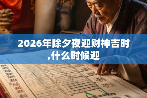 2026年除夕夜迎财神吉时,什么时候迎