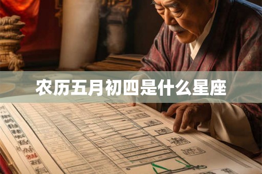 农历五月初四是什么星座