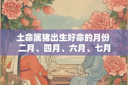 土命属猪出生好命的月份 二月、四月、六月、七月 土命属猪出生好命的月份 二月、四月、六月、七月