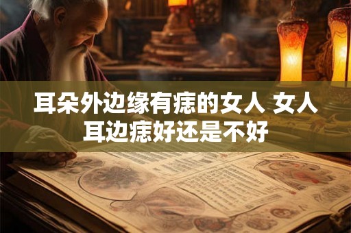 耳朵外边缘有痣的女人 女人耳边痣好还是不好
