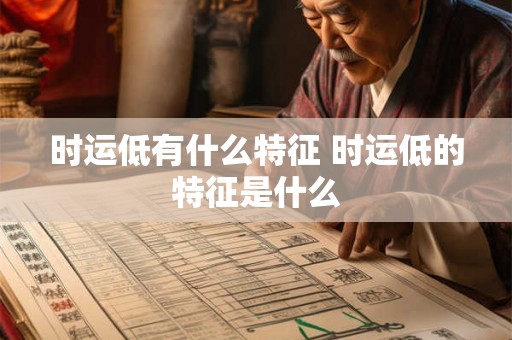 时运低有什么特征 时运低的特征是什么