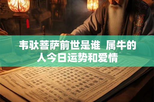 韦驮菩萨前世是谁  属牛的人今日运势和爱情