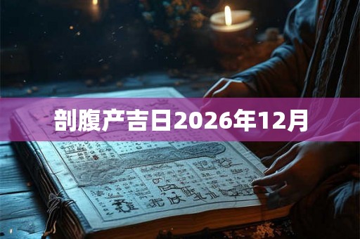 剖腹产吉日2026年12月