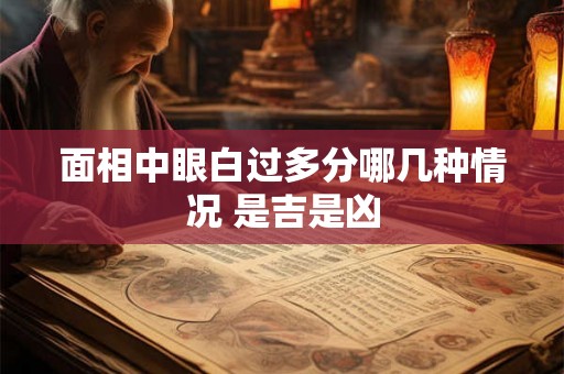 面相中眼白过多分哪几种情况 是吉是凶