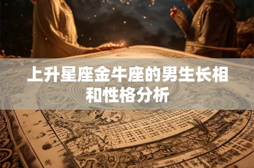 上升星座金牛座的男生长相和性格分析