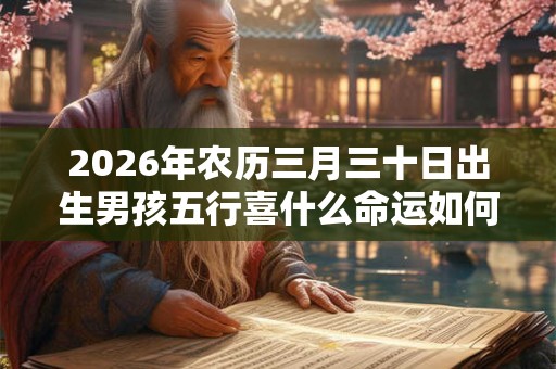 2026年农历三月三十日出生男孩五行喜什么命运如何？