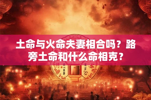 土命与火命夫妻相合吗？路旁土命和什么命相克？