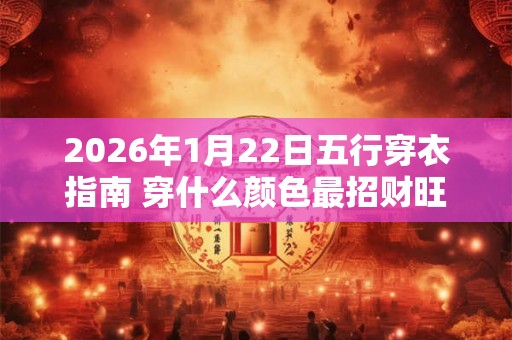 2026年1月22日五行穿衣指南 穿什么颜色最招财旺运