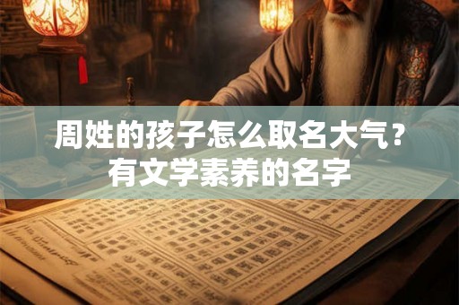 周姓的孩子怎么取名大气？有文学素养的名字