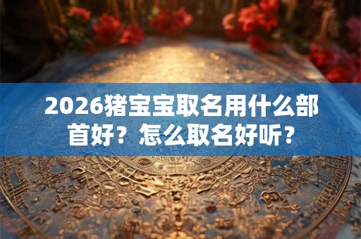2026猪宝宝取名用什么部首好？怎么取名好听？