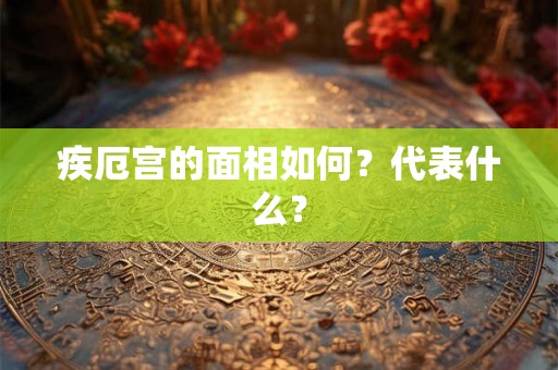 疾厄宫的面相如何？代表什么？