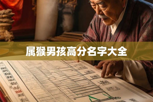 属猴男孩高分名字大全